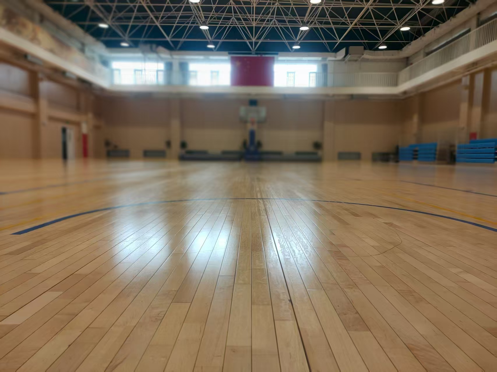 篮球馆运动木地板翻新