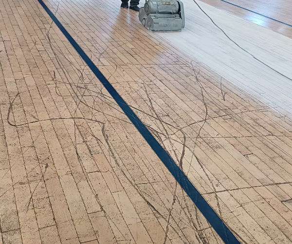 羽毛球馆运动木地板翻新